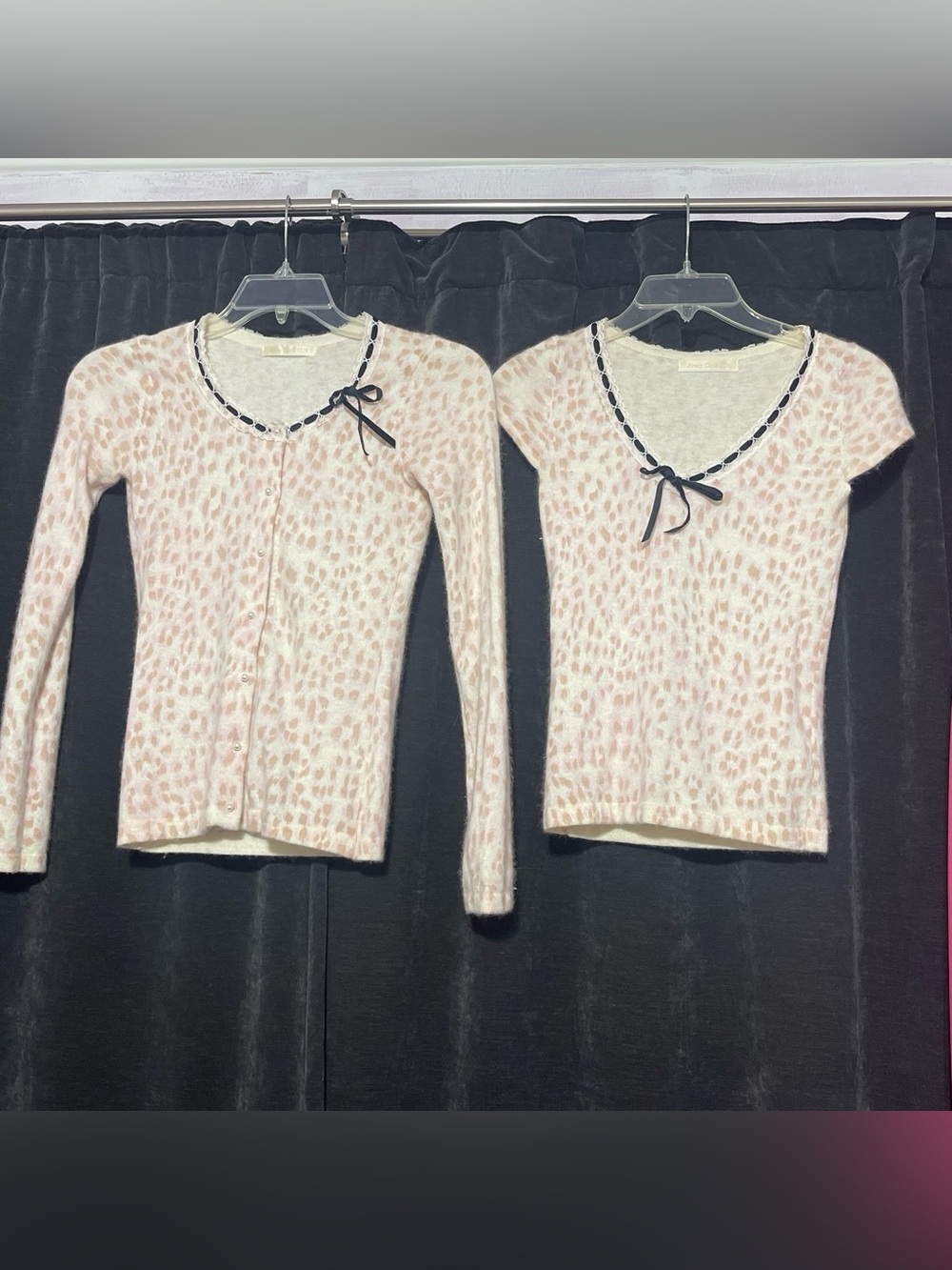 Angora Wool Blouse and Sweater Set in Medium